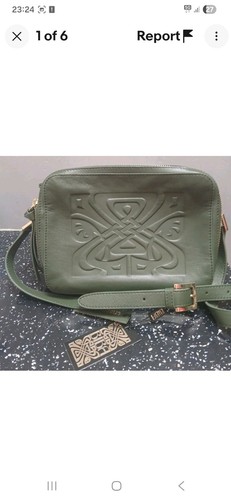 Biba olive green embossed - biba,
