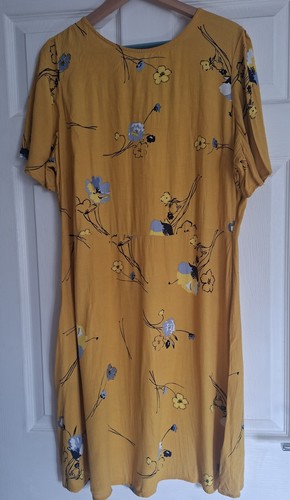 Yellow floral summer dress - floral,