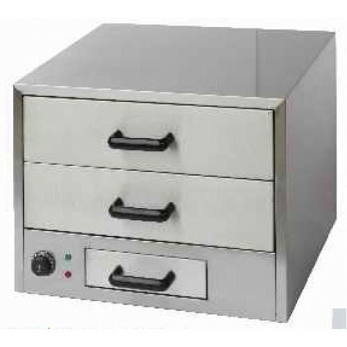Heated food cabinet bun - heated,