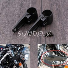 Universal Motorcycle Headlight Mount Bracket Fork For Harley Cafe Racer Chopper