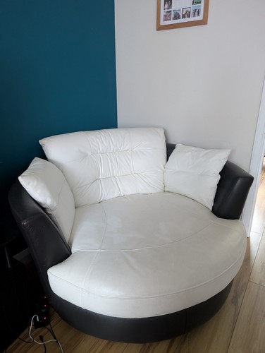 Dfs italian leather two tone - dfs,