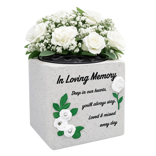 Memorial grave flower pot - grave,