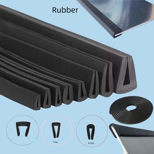 Rubber channel edging - rubber, u
