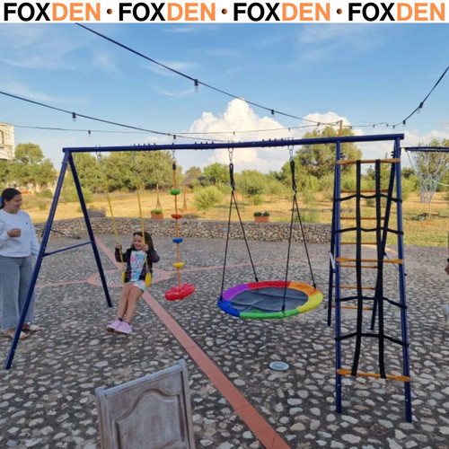 Kids swing set w 3 - in,
