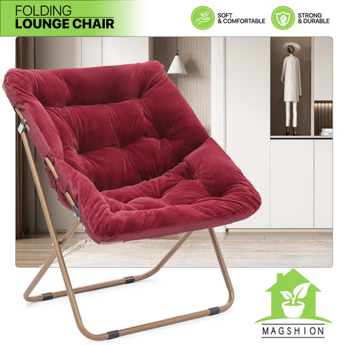 Foldable saucer accent chair - saucer,