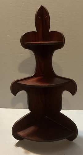 Vintage wood tier corner - vintage,