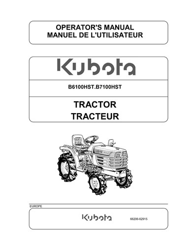 Kubota tractor b6100hst - tractor,