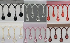 Organza Teardrop Beaded