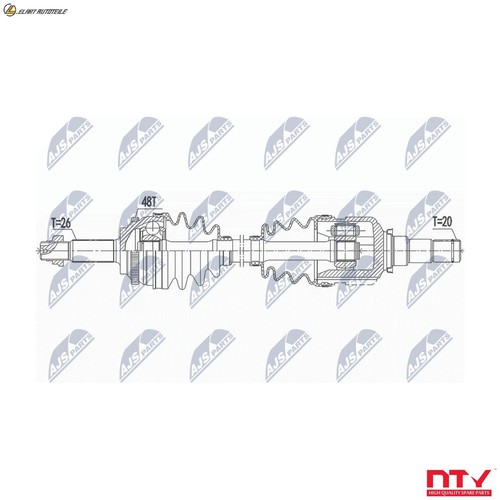 Driveshaft npw 100 - driveshaft, npw-ty-100
