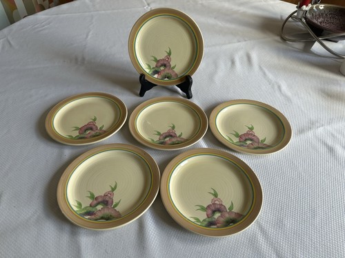 Set six clarice cliff - set,