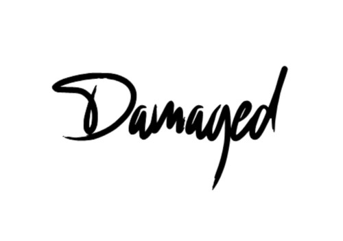 Damaged sticker decal van - damaged,