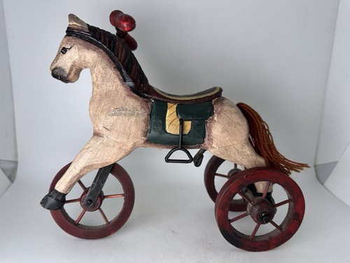Rustic wooden tricycle - wooden,