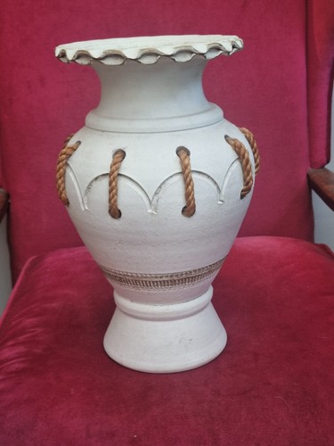 Large handmade terracotta urn - terracotta,