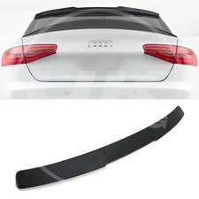 RS STYLE REAR ROOF SPOILER LIP GLOSS BLACK ABS WING FOR AUDI A4 B8 2013-2015