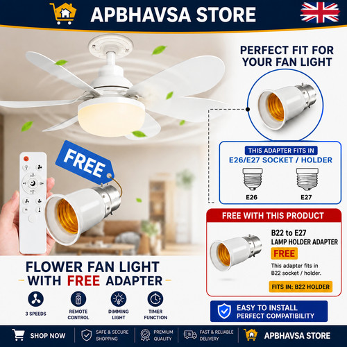 Led ceiling fan - -, with