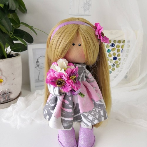Handmade dolls textile - dolls,, doll