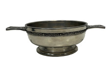 Vintage Pewter Scottish Bowl