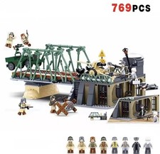 769PCS WW2 Battle Of Budapest Bridge Scene Building Blocks