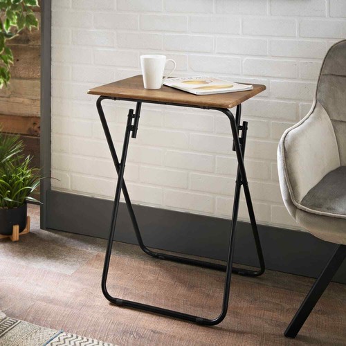 Small folding wooden table - wooden,