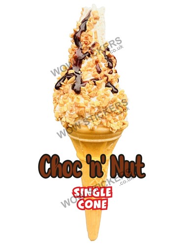 Ice cream van sticker choc - ice,