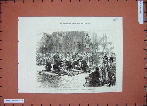 Original old antique print - original,