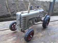 Large vintage grey Fergie style tinplate tractor, nice display piece