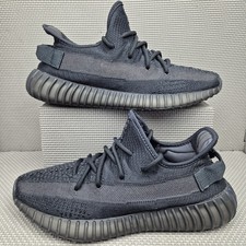 Adidas Yeezy Boost 350 V2 Onyx Trainers UK 9 Men's Black Primeknit Shoes HQ4540