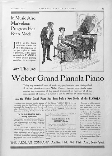 1909 the aeolian - co, weber