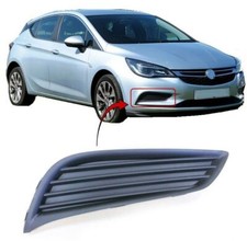 Fits Vauxhall Astra 2015-2019 Front Bumper Fog Grille Black O/S Standard Models