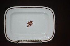Vintage Wedgewood Ironstone Tea Leaf Copper Lustre SMALL Serving Tray 7 1/4"