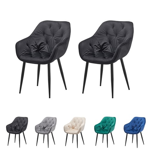 Set velvet dining - of,