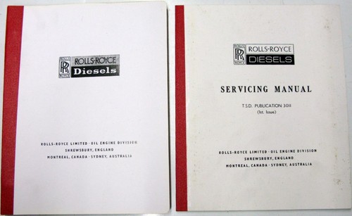 Rolls royce diesels parts list - parts,