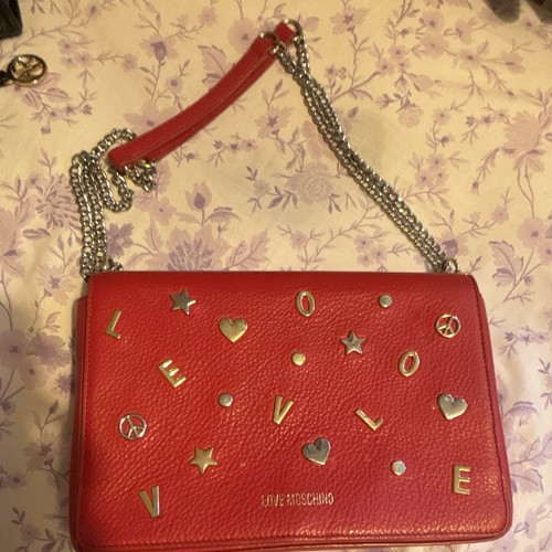 Love moschino red leather - moschino,