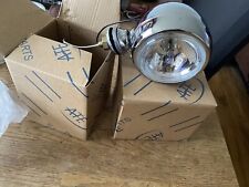 2x 4" Chrome Metal Vintage