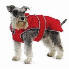 Ancol Muddy Paws Dog Puppy Red Coat All Weather Waterproof Reflective Jacket