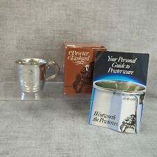 Vintage Wentworth Sheffield Pewter Tankard Cup 6.5cm Tall Boxed