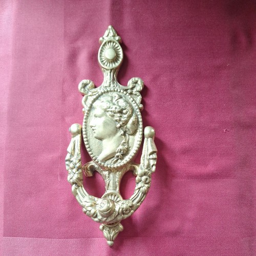 Solid brass door knocker - brass,