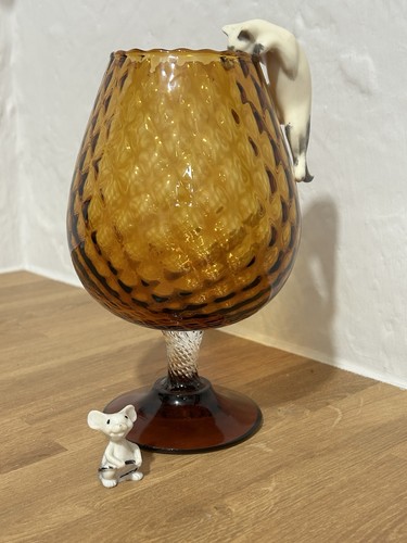Vintage amber empoli diamond - vintage,