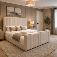 Luxury bed frame with tv - bed,