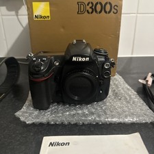Nikon D300S 12.3MP Digital SLR Camera - Black (Body only)boxed with accessories