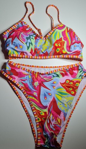 Vibrant retro paisley - vibrant, bikini
