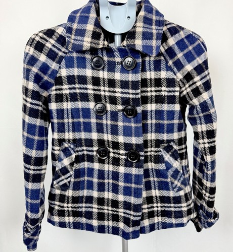 Aeropostale wool blend plaid - wool,