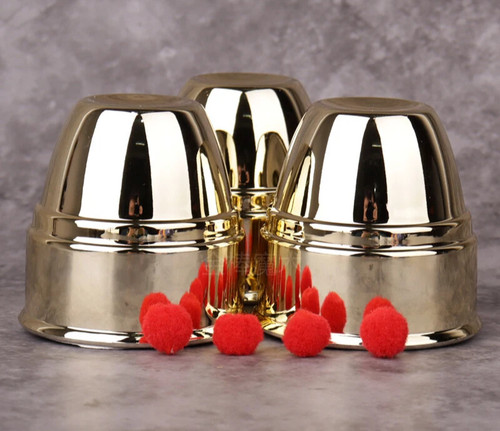 Large gold cups balls - large,