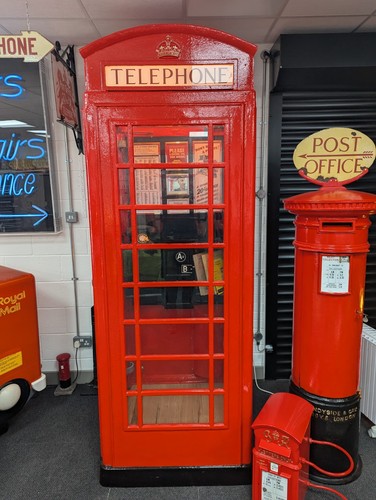 Original red telephone box - original,