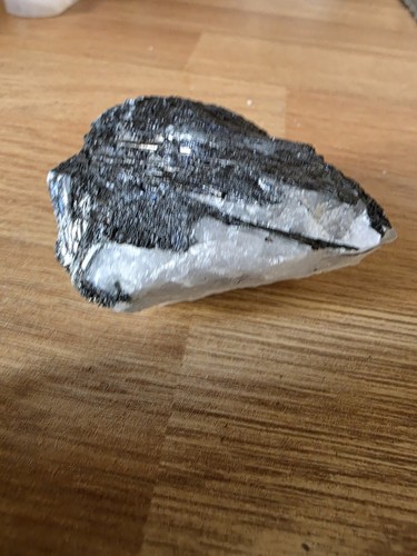 Black tourmaline quartz - black,