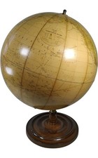 Philips Vintage Terrestrial Globe Large Wooden Base Classic 150cm perimeter