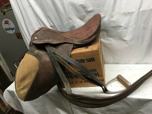 Vintage english leather - vintage, riding