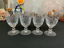 4 x Crystal Glasses Port