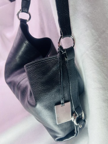 Furla black pebbled - pebbled, shoulder