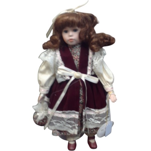 Vintage porcelain doll jenny - porcelain,